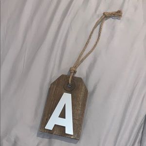 Hanging Initial “A”